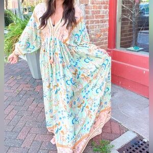 Pastel Prairie Maxi Dress {Flawed}